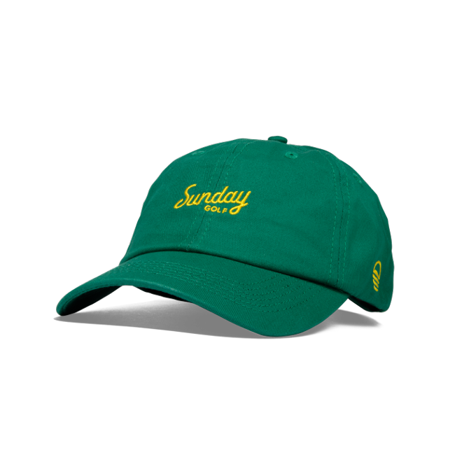 Sunday Golf Dad Hat | Green & Yellow